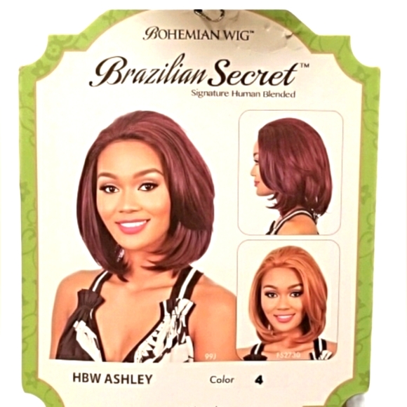 Brazilian Soft Elegant & Natural Human Hair Blend - Brown Lace Front Wig - NWT - Picture 9 of 16